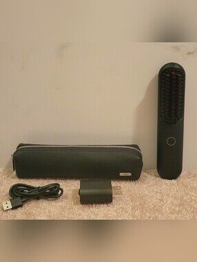 Tymo Porta Cordless Heated Hair Straightener Brush Black